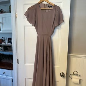 Lulu’s formal dress cutout back